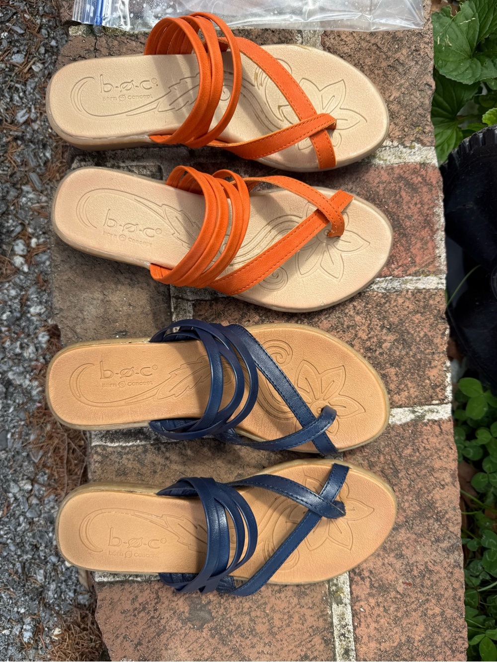 boc Blue and Orange Strappy Sandals